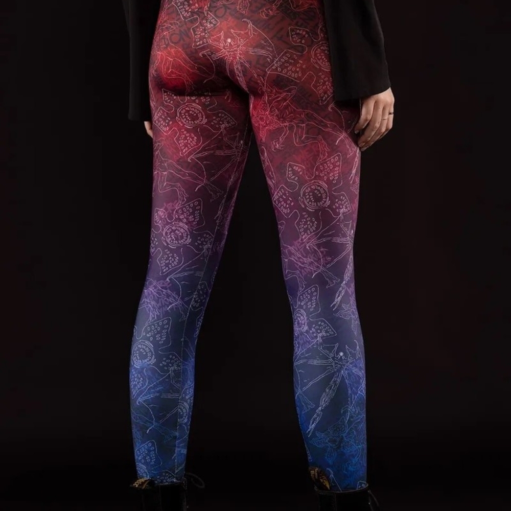 Blackmilk Red and Blue Leggings